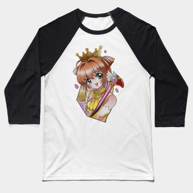 cardcaptor sakura Baseball T-Shirt by Stephanie Francoeur Art